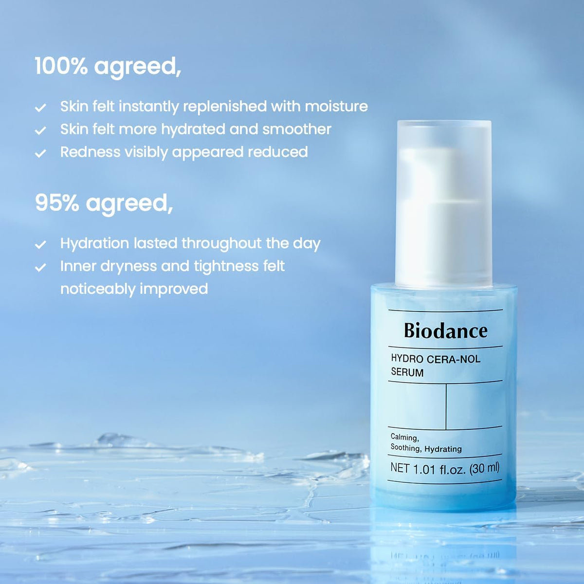 BIODANCE Hydro Cera-nol Serum lifestyle scene on bathroom counter