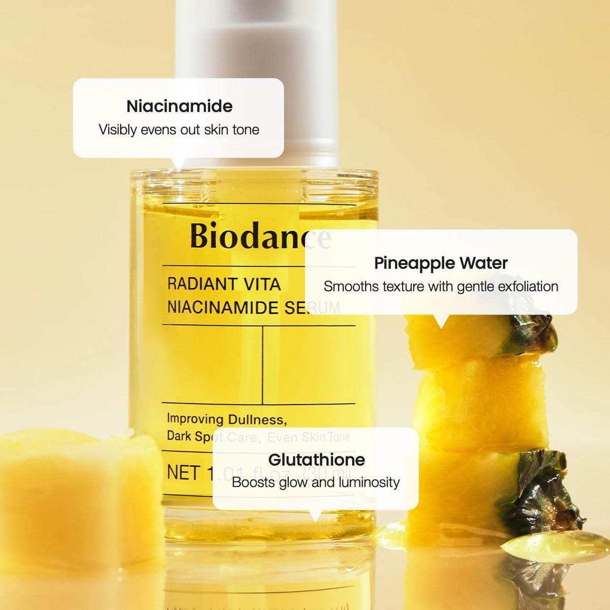 BIODANCE Radiant Vita Niacinamide Serum side view