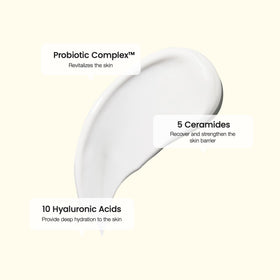BIODANCE Skin-Glow Essence Cream 50ml with floral background