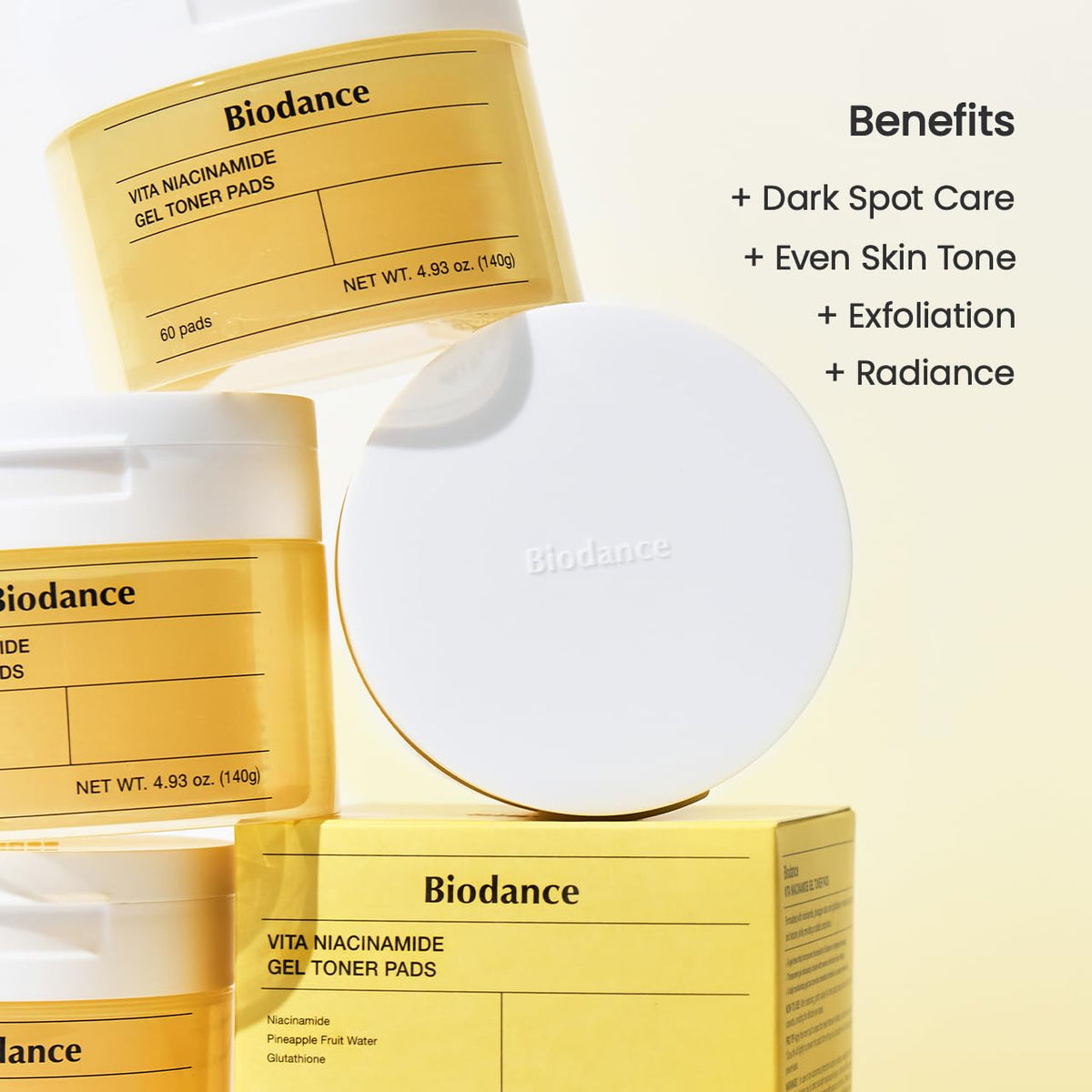 BIODANCE Vita Niacinamide Gel Toner Pads side view