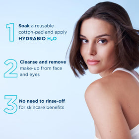 Bioderma Hydrabio H2O Micellar Water with skincare products