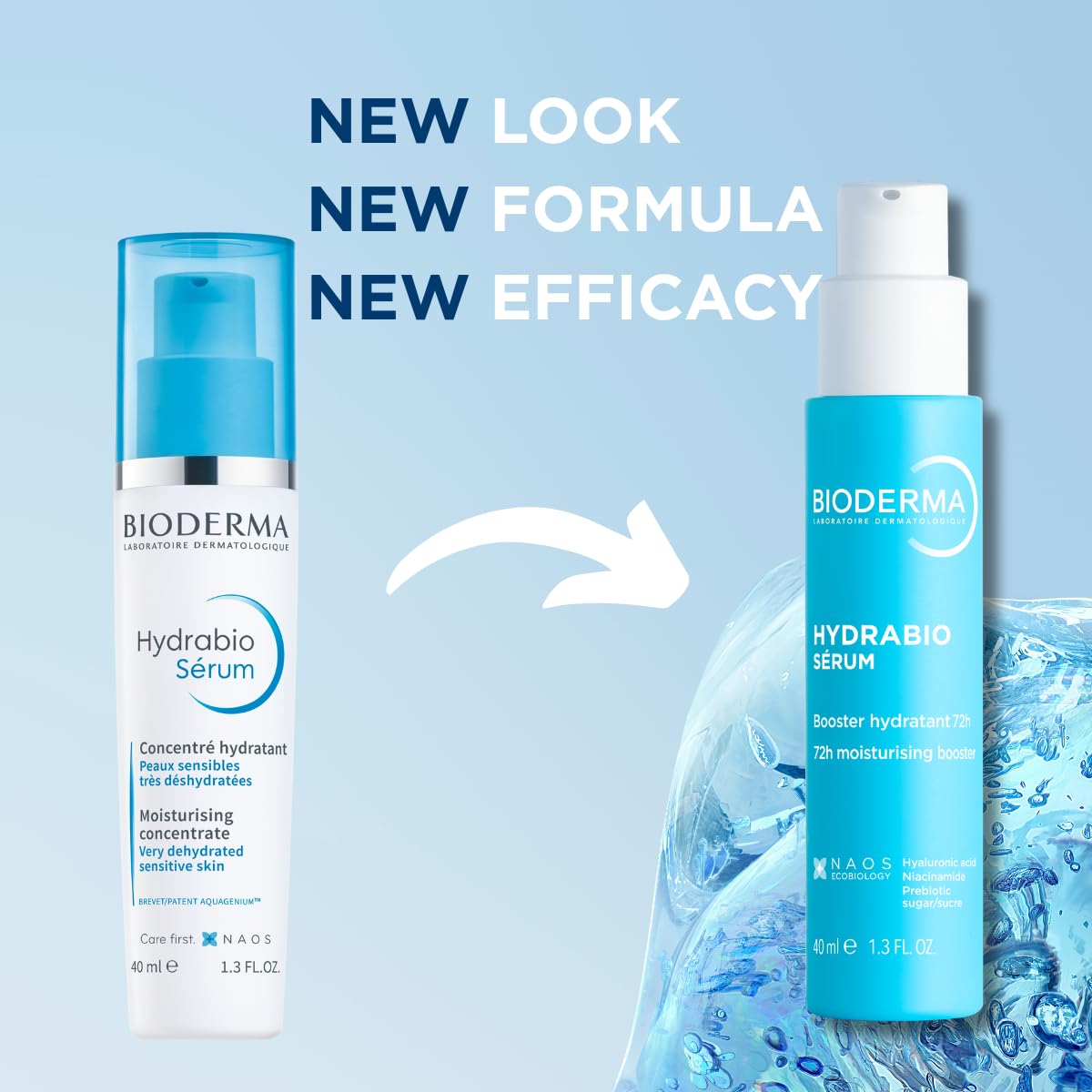 Bioderma Hydrabio Hydration Serum 59g packaging