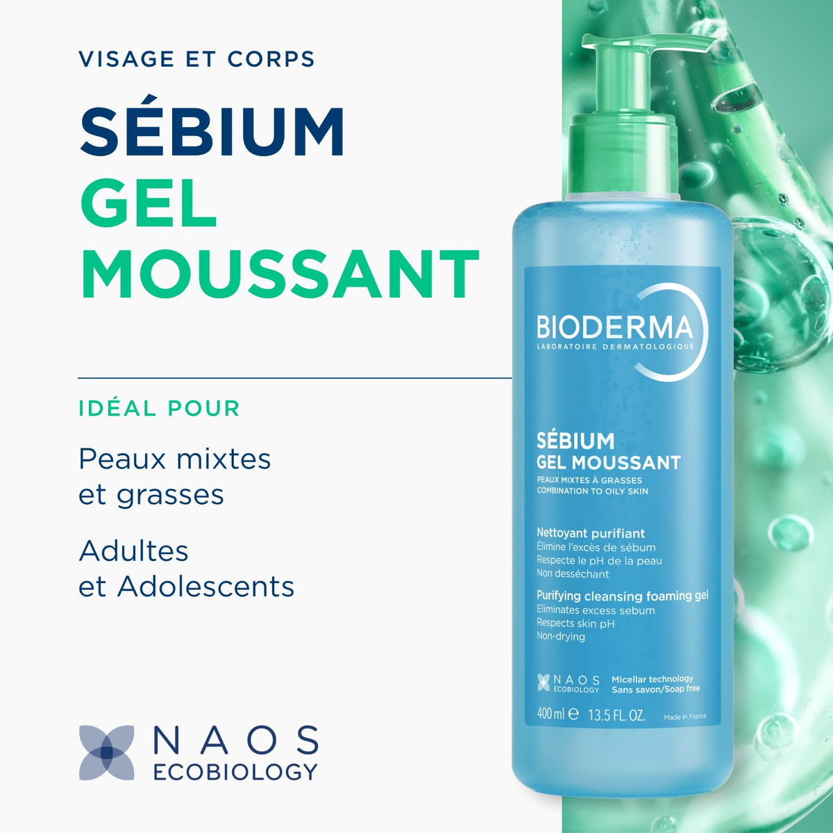 Bioderma Sébium Foaming Gel pump top view