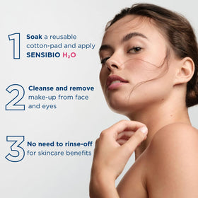 Bioderma Sensibio H2O Micellar Water in bathroom setting
