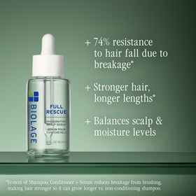 Biolage Full Rescue Serum application on scalp
