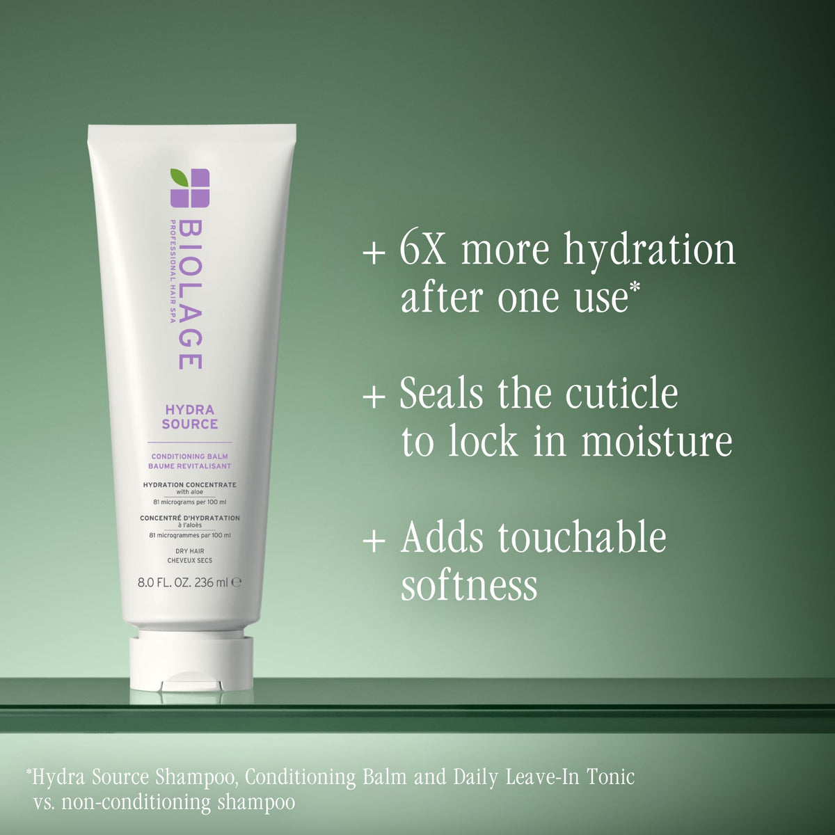 Biolage Hydra Source Conditioning Balm 1.7 fl oz side view