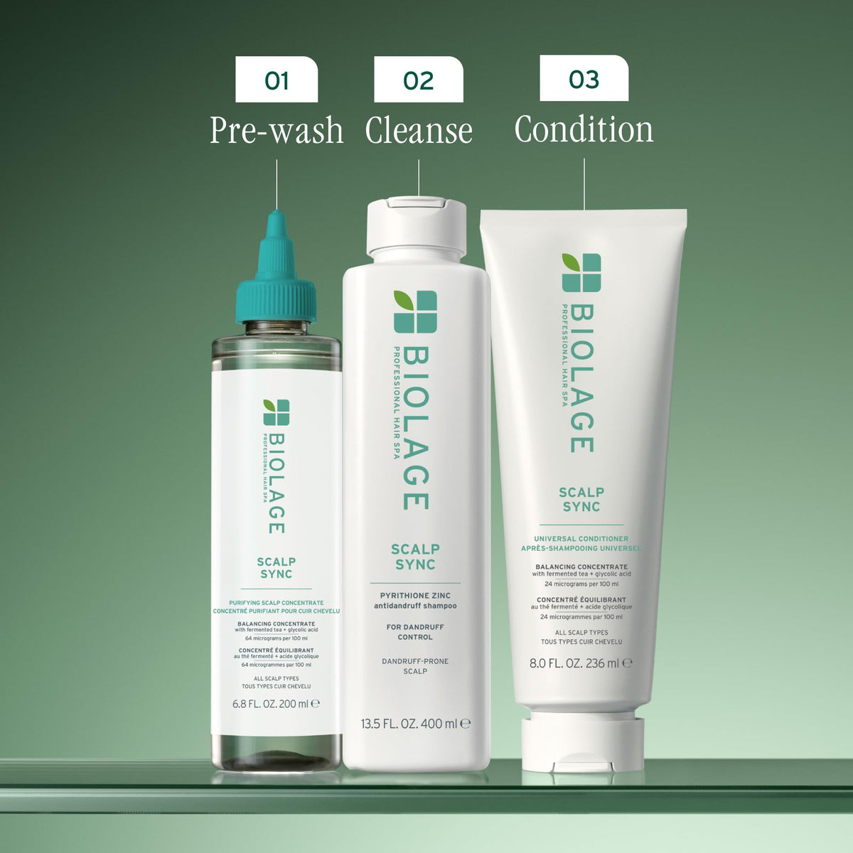 Biolage Scalp Sync Anti-Dandruff Shampoo with Scalp Sync Conditioner