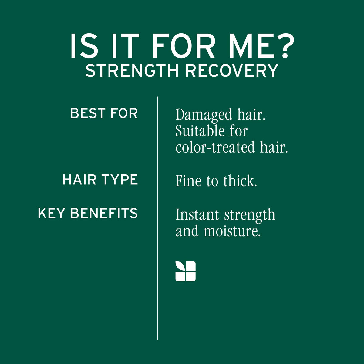 Biolage Strength Recovery Shampoo 13.5 oz side view