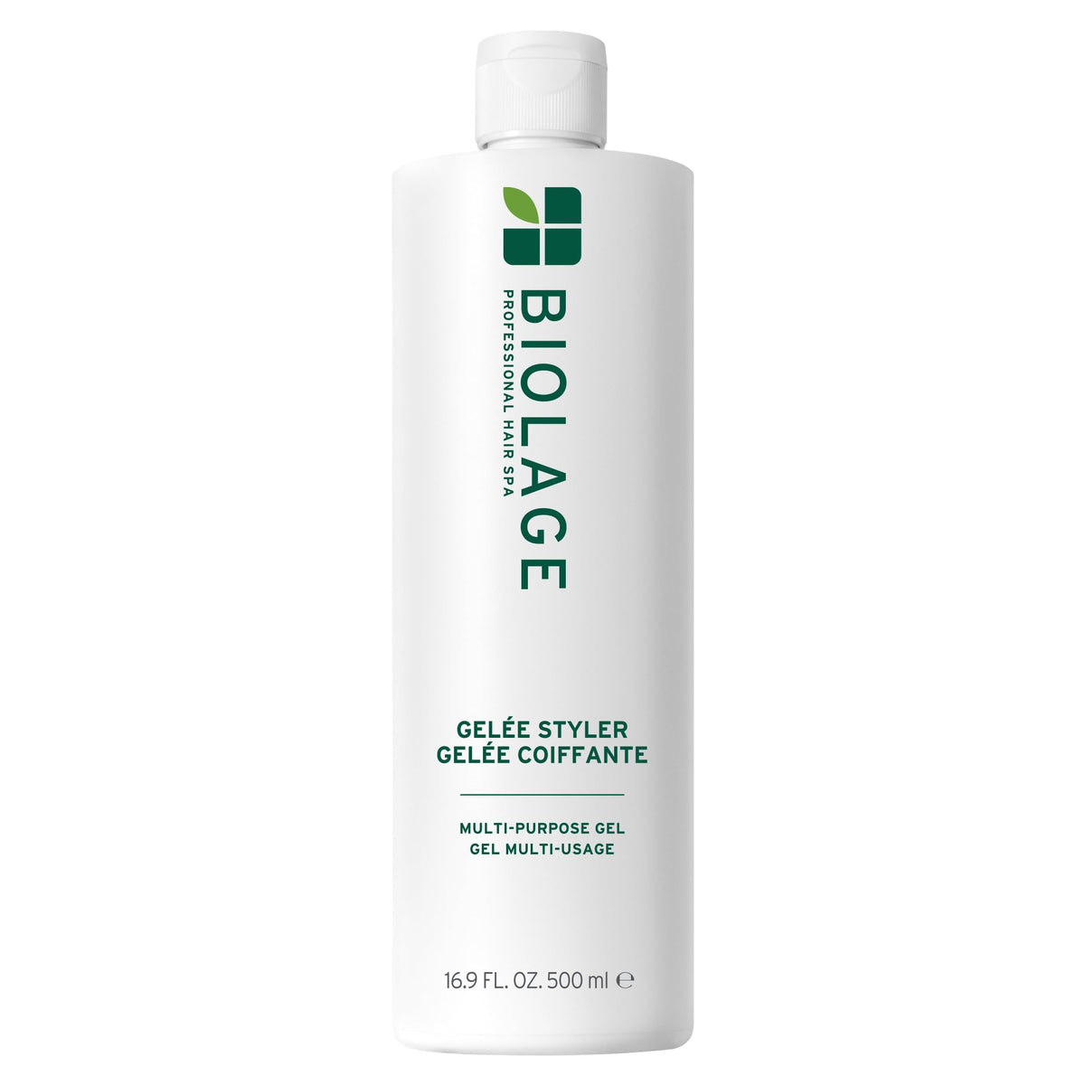 Biolage Styling Gelée 16.9 oz front view with clear packaging