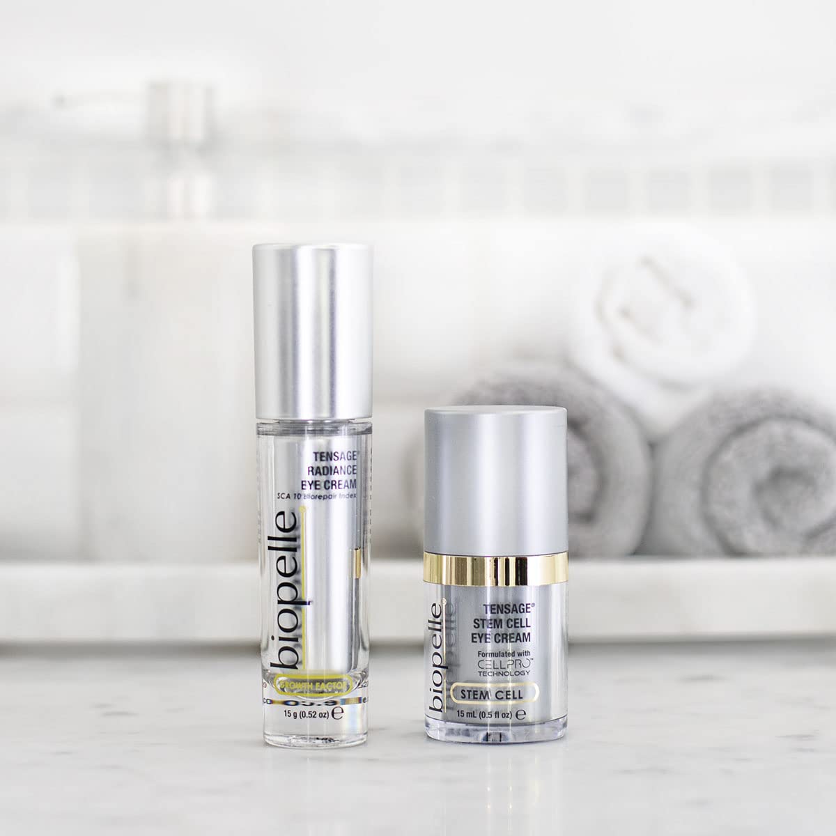 biopelle Tensage Radiance Eye Cream with ingredients list