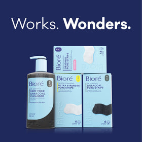 Bioré Deep Pore Charcoal Face Wash with natural ingredients