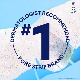 Bioré T-Zone Blackhead Remover Strips application on nose