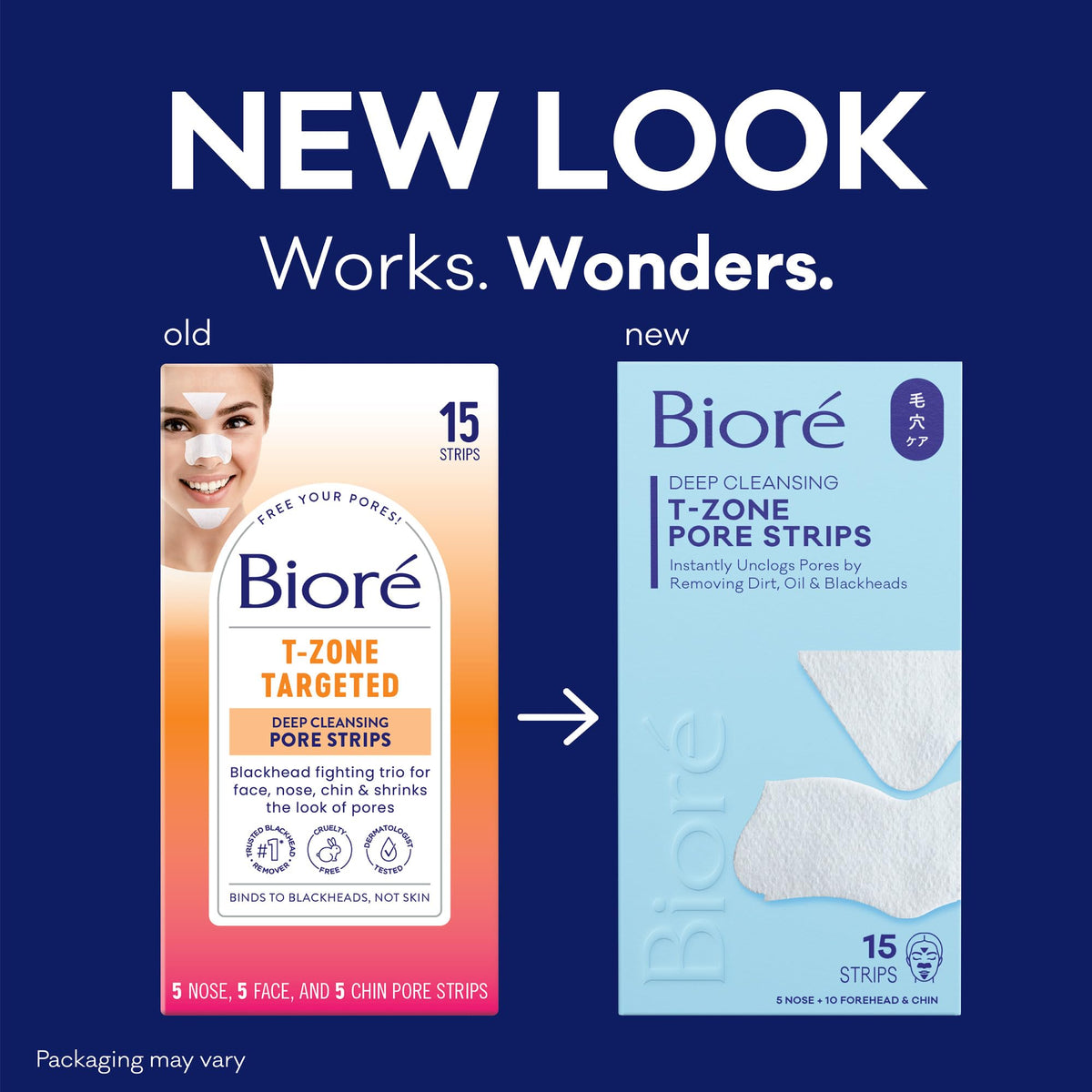 Bioré T-Zone Blackhead Remover Strips close-up of strip
