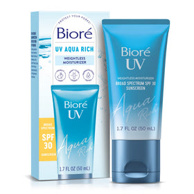 Bioré UV Aqua Rich Daily Moisturiser Sunscreen front view