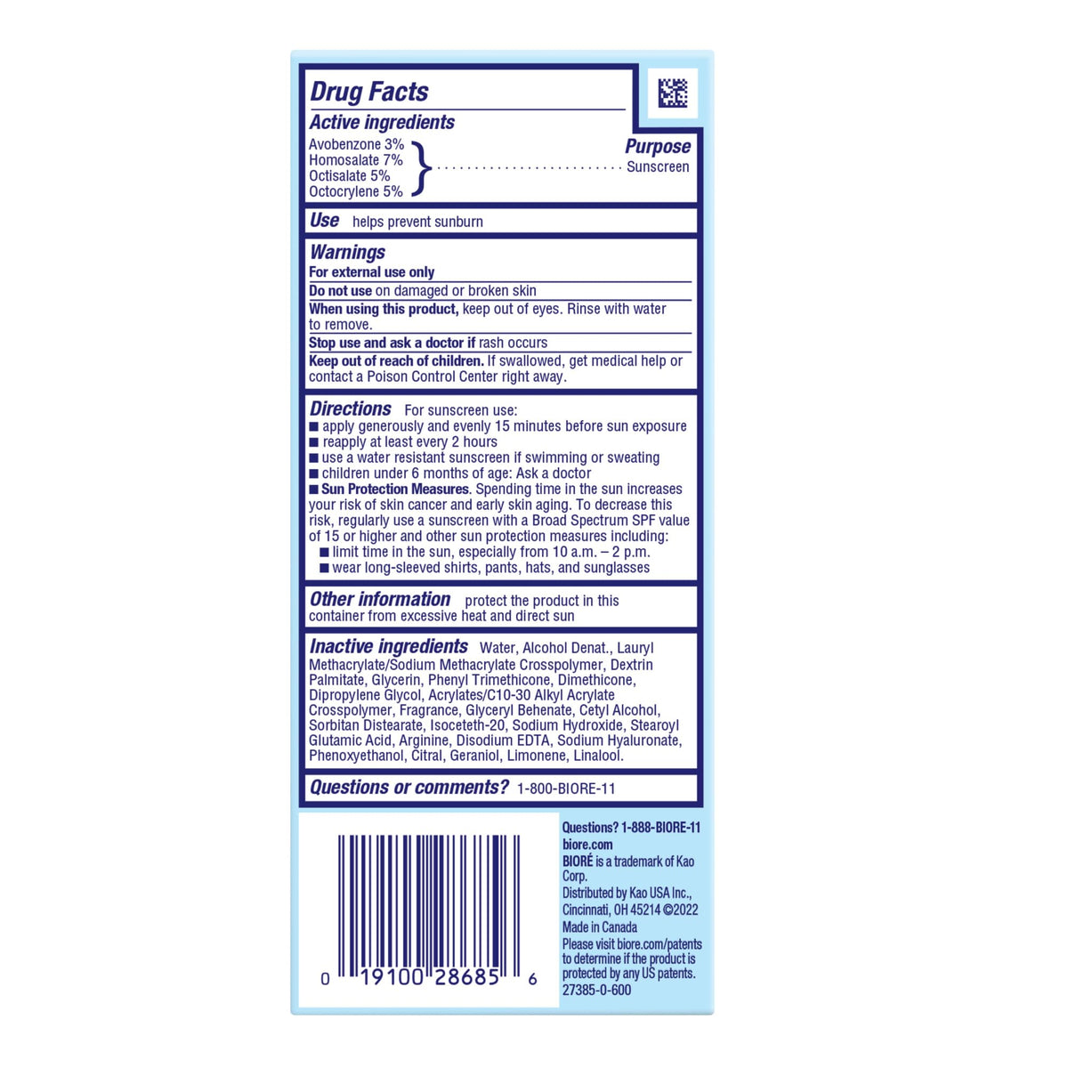 Bioré UV Aqua Rich Daily Moisturiser Sunscreen in hand