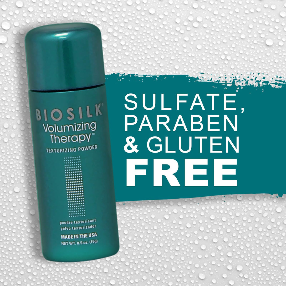 BioSilk Volumizing Therapy Texturizing Powder packaging close-up