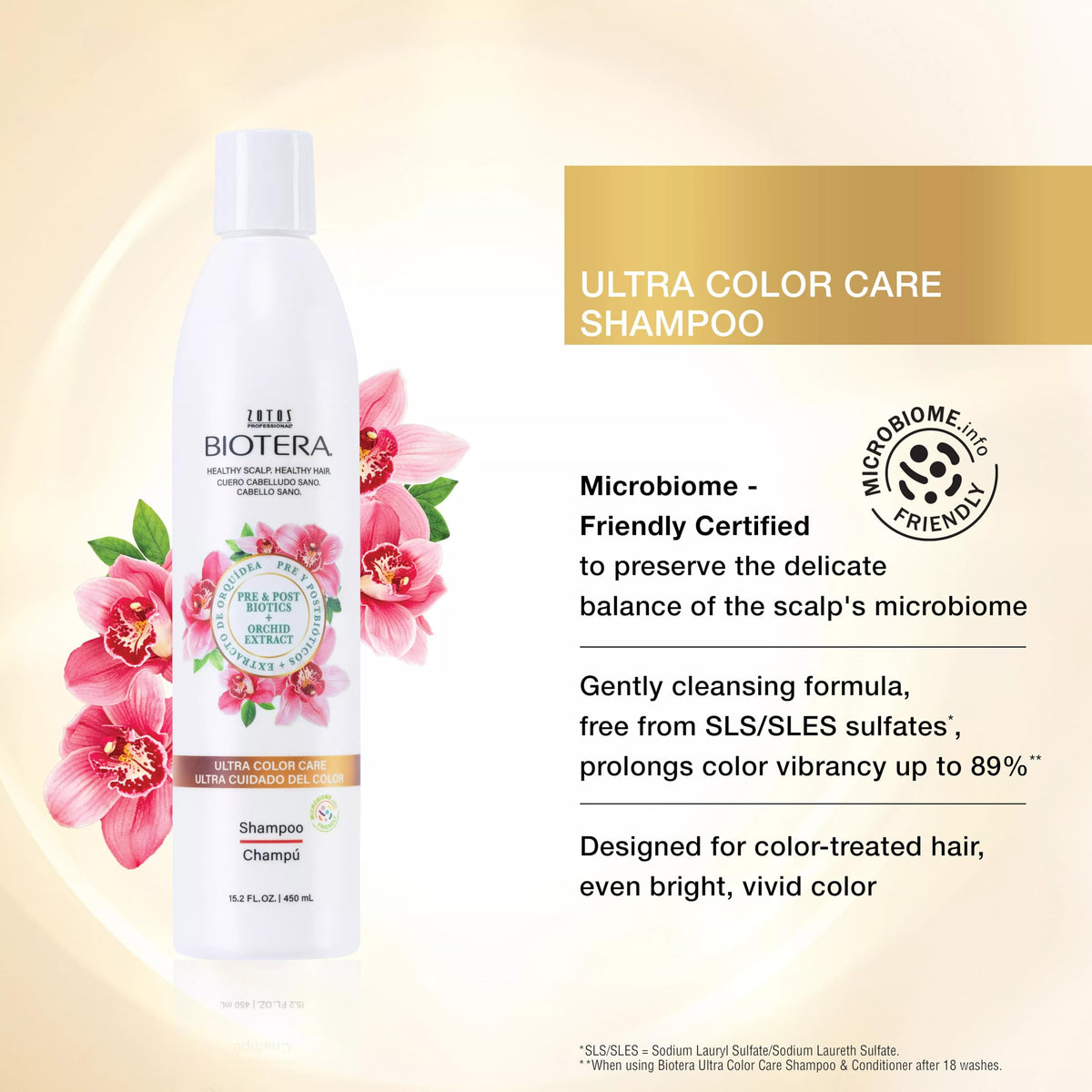 Biotera Ultra Color Care Shampoo bottle with coconut and orchid extract