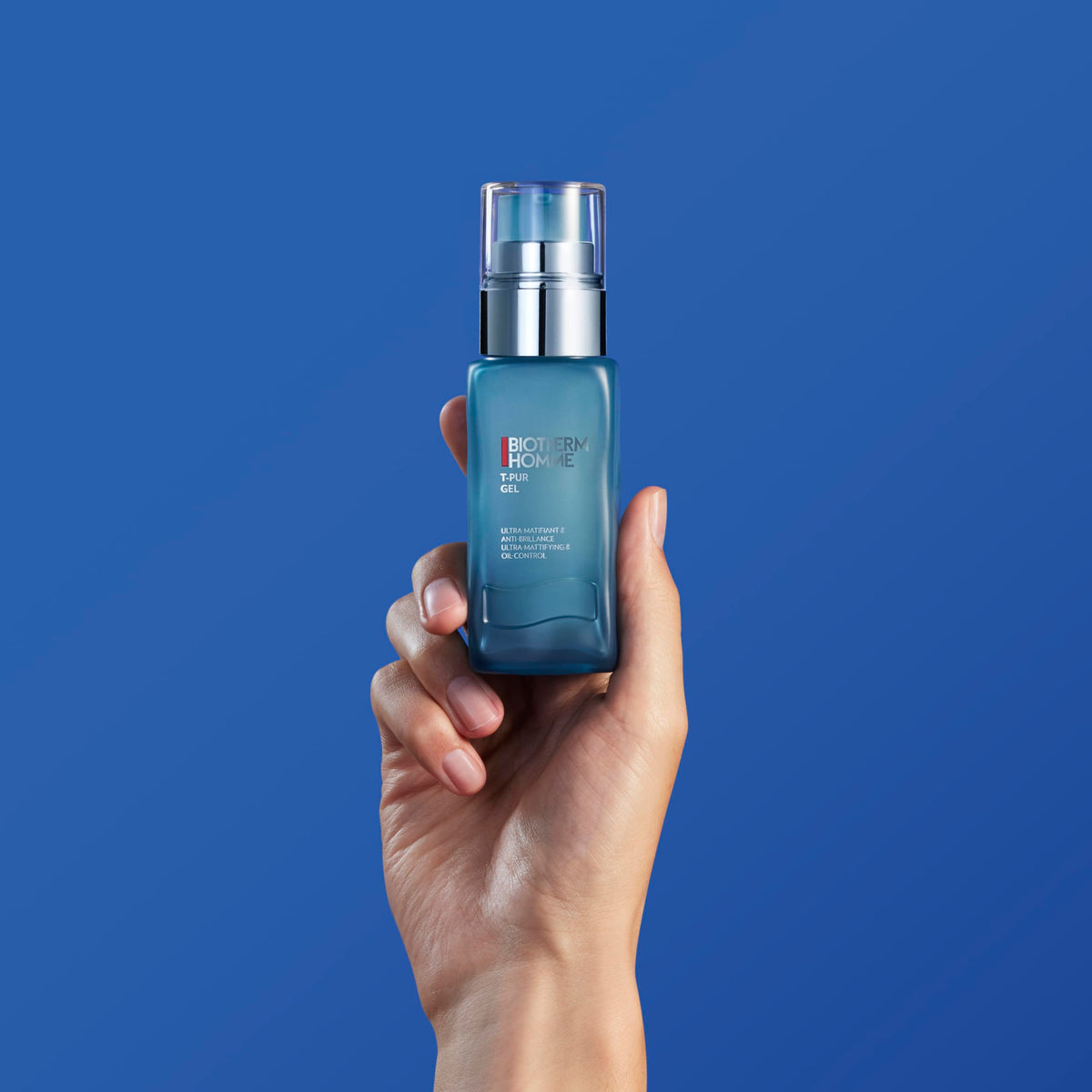 Biotherm Homme T-Pur Gel application on skin
