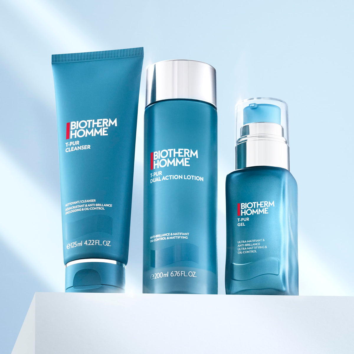 Biotherm Homme T-Pur Gel in lifestyle setting