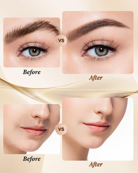 bissuuy Eyebrow Trimmer alongside makeup products