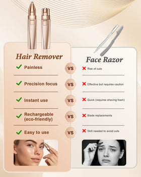 bissuuy Eyebrow Trimmer in a travel pouch for convenience