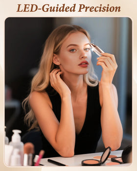 bissuuy Eyebrow Trimmer with packaging on a flat surface