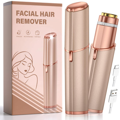 bissuuy Facial Hair Removal Device for Women in gold front view