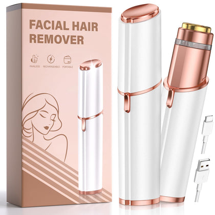 bissuuy Facial Hair Removal Device front view in white