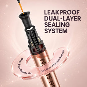 BIYSBER Eyelash Growth Serum on a vanity with makeup
