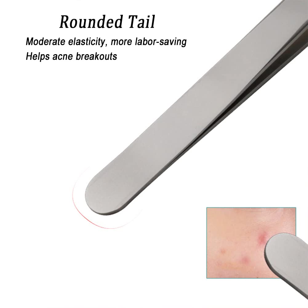 BLAAROOM tweezers with ceramic sandblasted finish