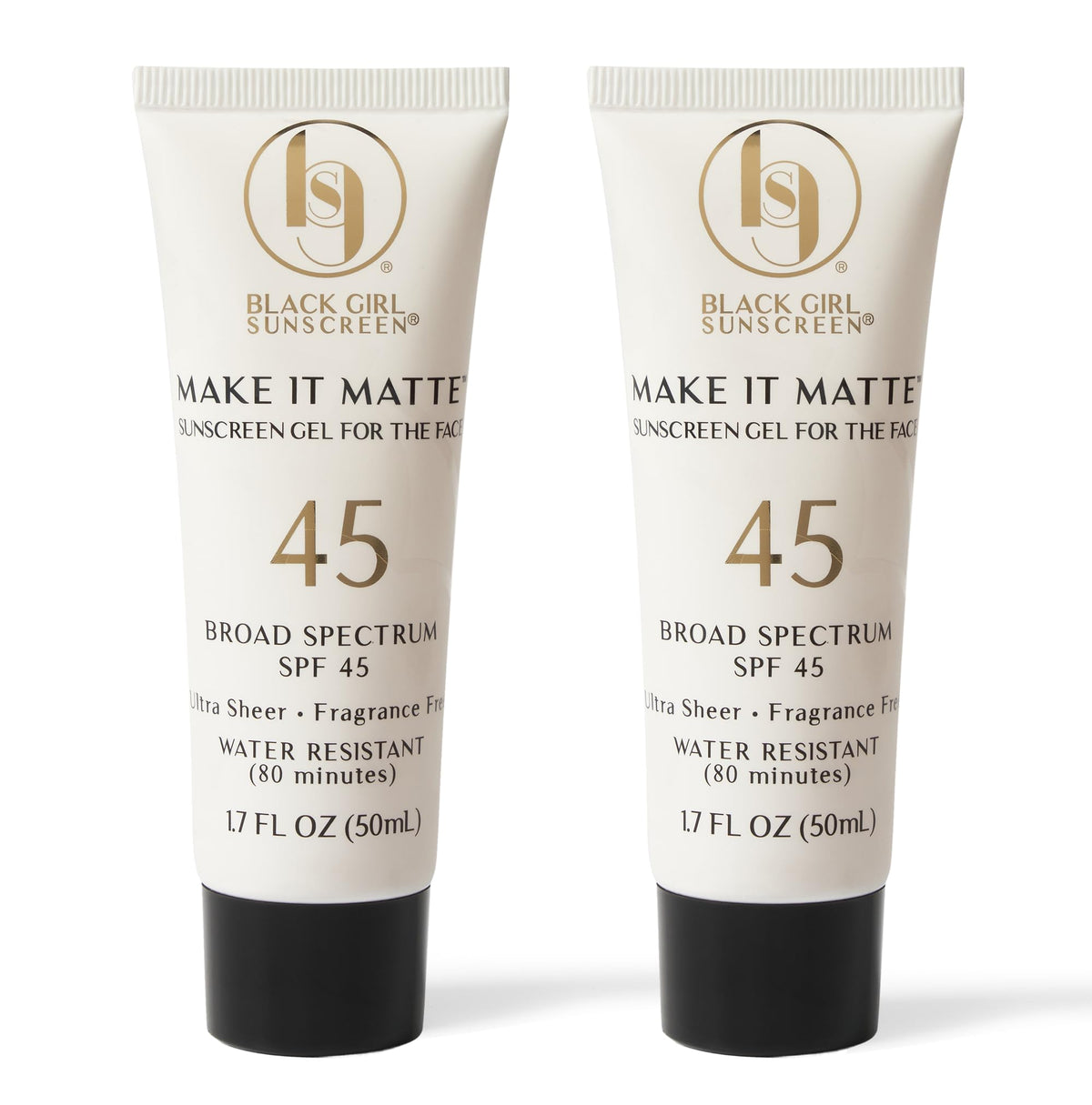 BLACK GIRL SUNSCREEN Make It Matte SPF 45 Gel 1.7 Fl Oz front view
