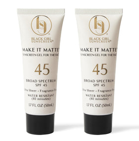 BLACK GIRL SUNSCREEN Make It Matte SPF 45 Gel 1.7 Fl Oz front view