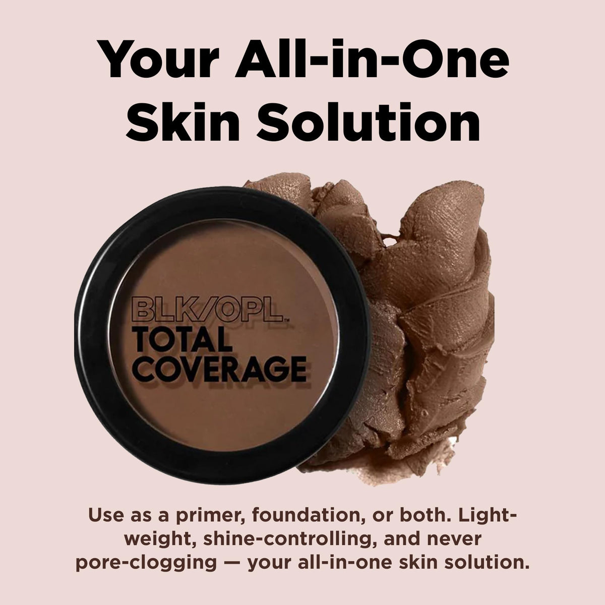 Black Opal Concealing Foundation Carob texture on skin