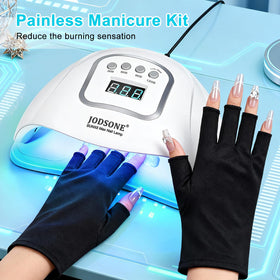 Black protective gloves included with JODSONE nail lamp