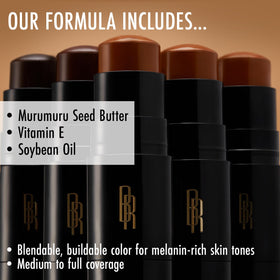 Black Radiance Color Perfect Foundation Stick Cappuccino texture swatch