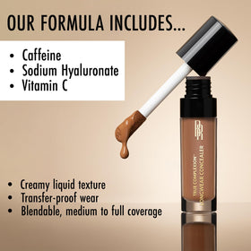 Black Radiance True Complexion Longwear Concealer in use on model