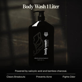 Black Wolf Face Wash 5 oz tube front view