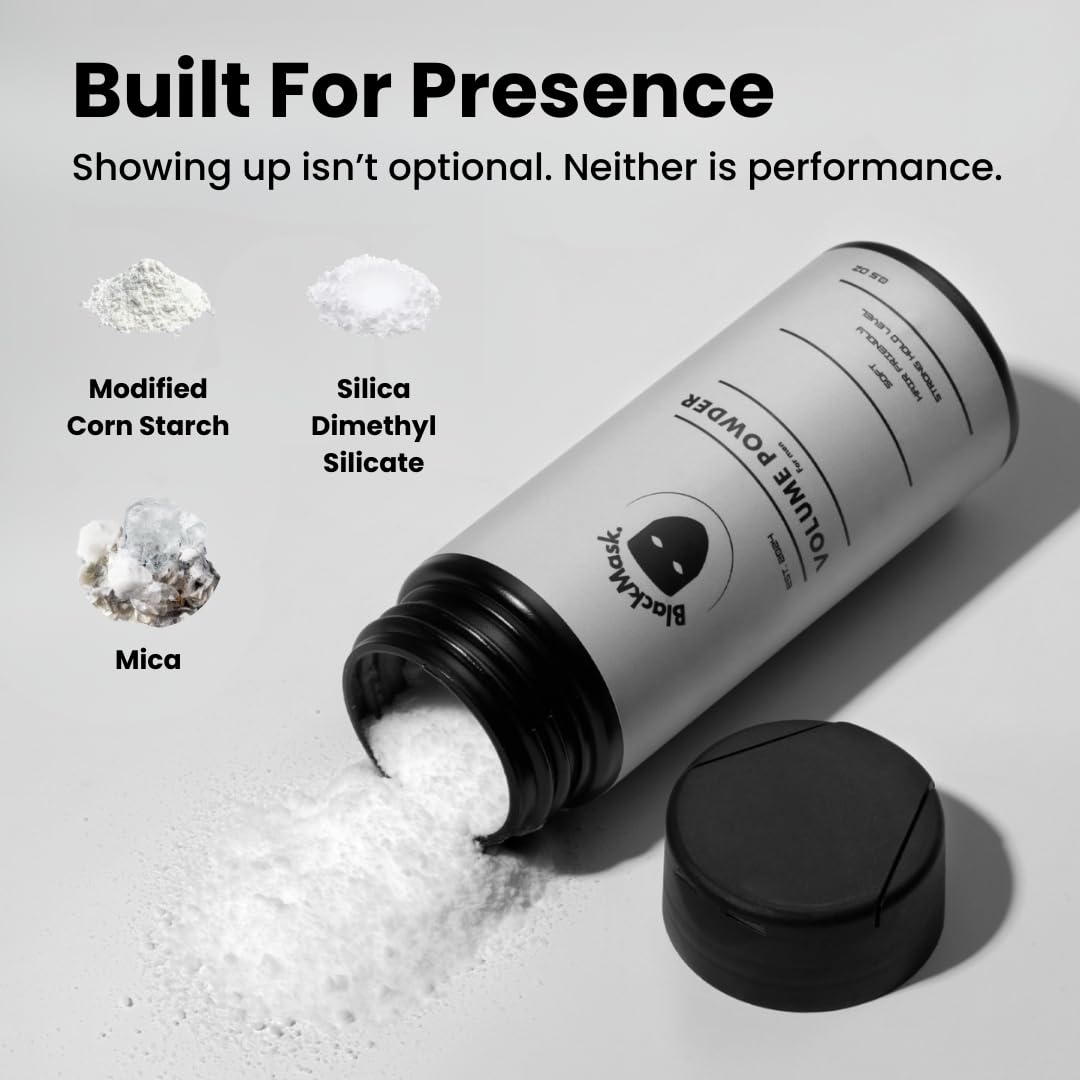 BlackMask Texture Powder for Men lifestyle scene with application