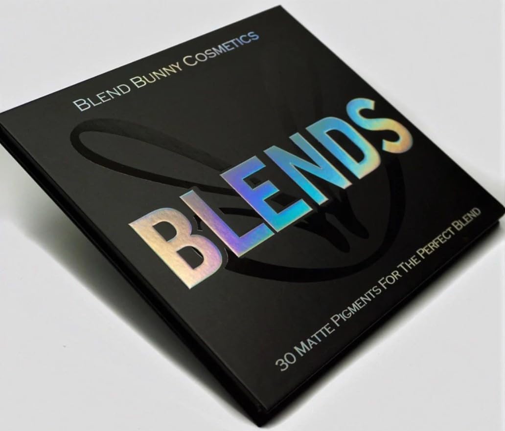 Blend Bunny Cosmetics Blends Eyeshadow Palette opened showing colour arrangement