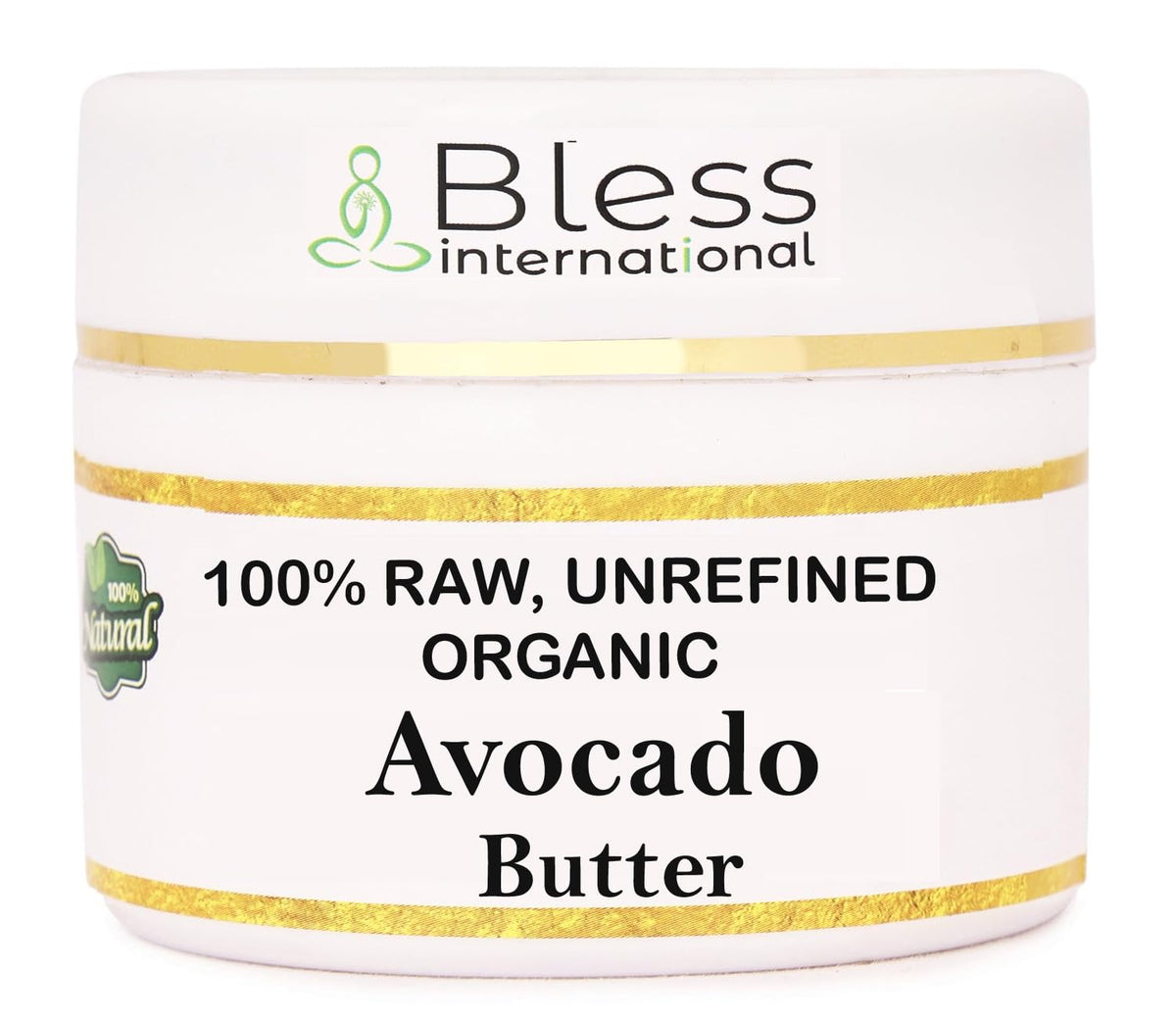 Bless International Organic Raw Avocado Butter 4-OZ front view