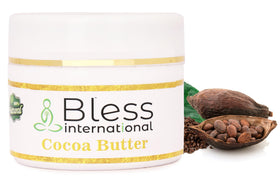 Bless International Organic Raw Cocoa Butter 280g packaging