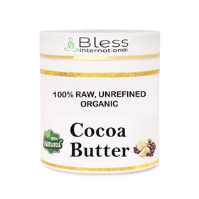 Bless International Organic Raw Cocoa Butter 500g front view