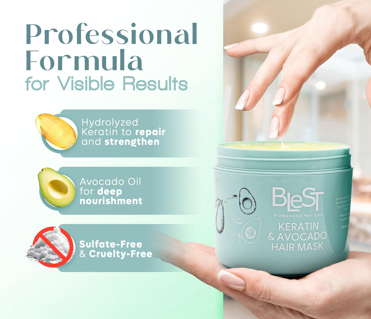 Blest Professional Hair Care Mask ingredients list