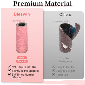 BLESWIN sanding bands set with 3mm mandrels