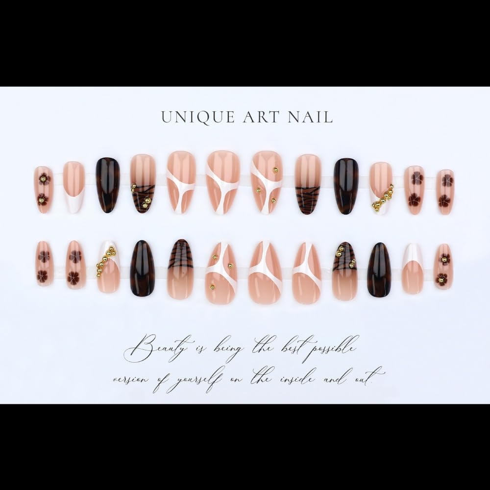 BLGTGH press on nails package contents including nail file and glue stickers