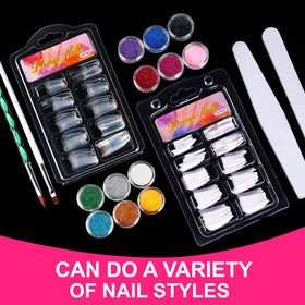 BLIFF Acrylic Nail Kit with nail clipper and tools