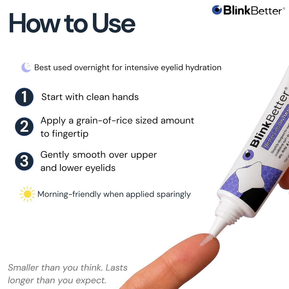 BlinkBetter BetterLids Eyelid Ointment ingredients list
