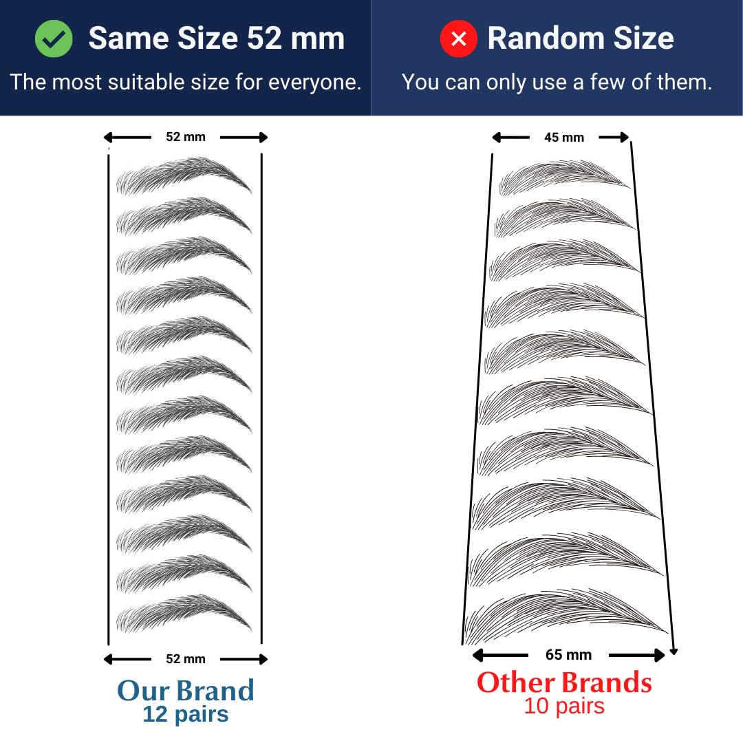 Bliss and Beyond USA eyebrow tattoo stickers applied on skin