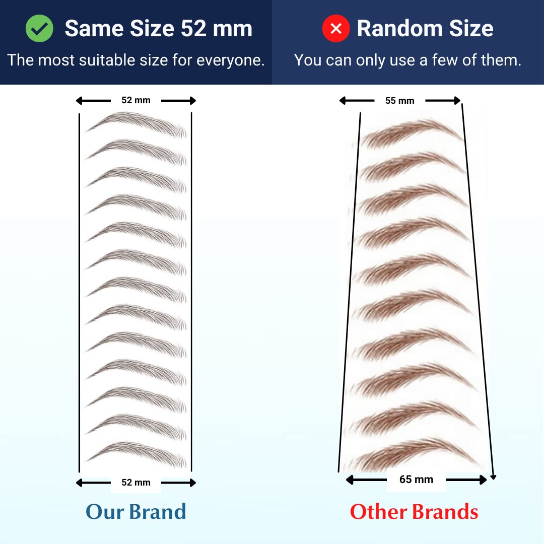 Bliss and Beyond USA Eyebrow Tattoo Stickers demonstrating waterproof feature