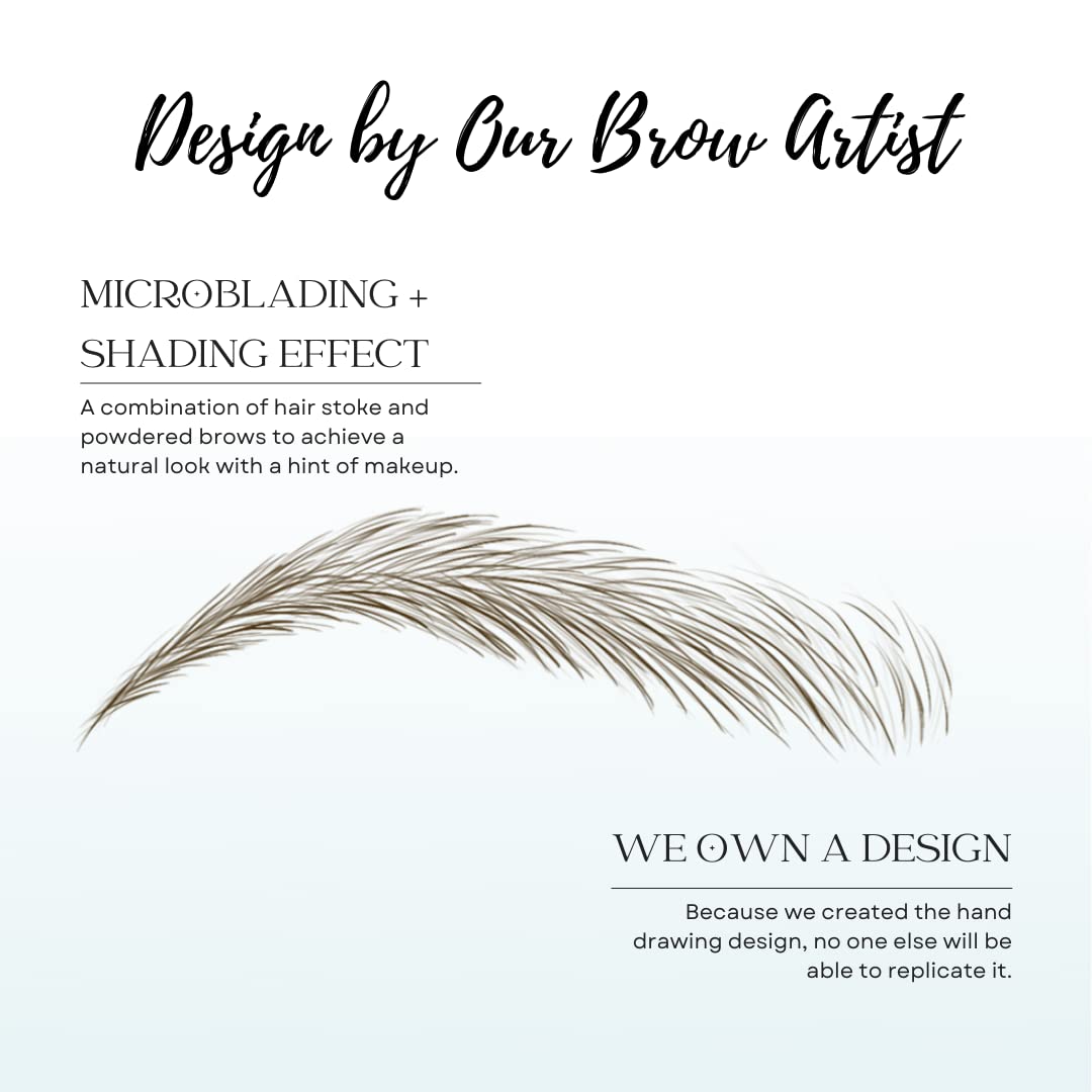 Bliss and Beyond USA eyebrow tattoo stickers in a beauty routine